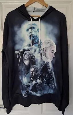 Ecowalson Mens Hoody Pullover Sweatshirt Game Of Thrones Size Xtra - Large • £11.24