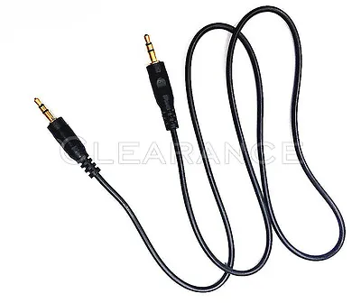 3ft 3.5mm Auxiliary Aux Male To Male Stereo Audio Cable Cord IPod Car MP3 PC • £6.68