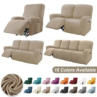 2023 New Velvet Fabric Lounge Chair Cover Living Room Elastic Chair Cover • $187.91