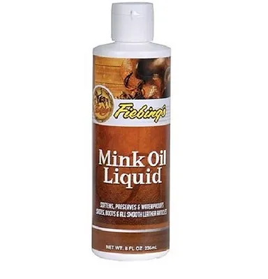 Fiebing's Mink Oil Liquid Leather Conditioner 8 Oz Bottle  • $10.99