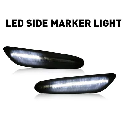 White LED Side Marker Fender Turn Signal Light For BMW E46 E82 E61 1/3/5-series • $28.99