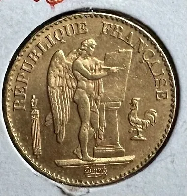 1898 France 20 Francs Gold Coin UNC • $475