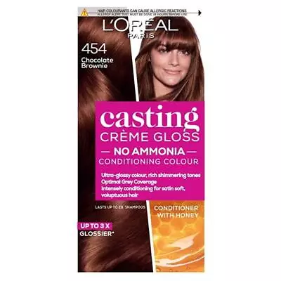 L'Oreal Casting Creme Gloss Semi-Permanent Hair Colour 454 Chocolate Brownie • £12.90