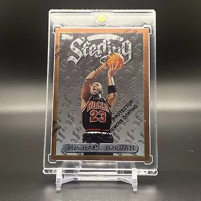 1996 Topps Finest Michael Jordan Sterling 🔥 With Protective Film Coating 🔥  • $40