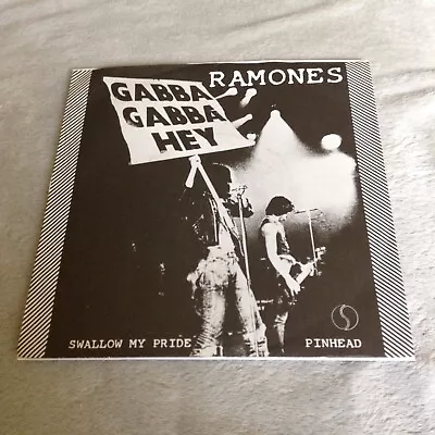 RARE.. Ramones - Swallow My Pride 7  (Punk Rock/New Wave)  SIRE RECORDS 1977 UK • £16