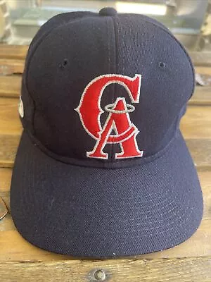 Vtg California Angels Baseball Cap Hat Wool Sports Specialties Fitted Size 7.5 • $59