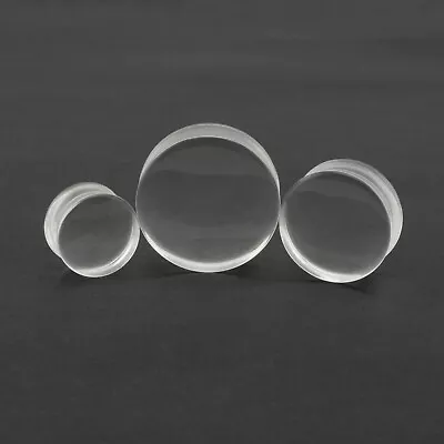 £2.79 • Buy Ear Plug Stretcher Ear Gauge Tunnel  Pyrex Glass 6mm - 30mm Clear 