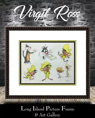 Virgil Ross Original Signed Model Sheet Drawing Speedy Gonzales I Custom Framed • $1295