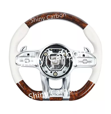 Upgrated Wood Grain Steering Wheel For Mercedes-Benz AMG C63 E63 G63 GT S63 CL63 • $1200