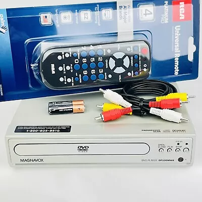 Magnavox DP100MW8 Small Compact Single Disc CD DVD Player With Remote & Cables • $19.99