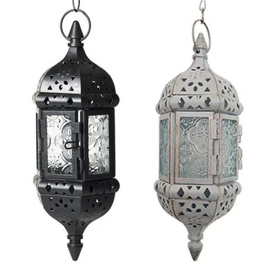 £17.68 • Buy Moroccan Chandelier Retro Candle Holder Moroccan Vintage Metal Hollow Wedding