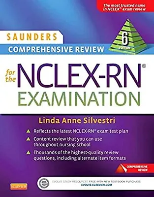 $6.29 • Buy Saunders Comprehensive Review For The NCLEX-RN Examination (Saunders Compreh...