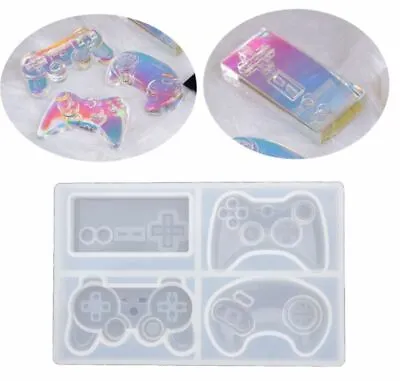 Game Controllers Resin Silicone Keyring Molds Epoxy Casting Shiny Jewellery UV • $7.99