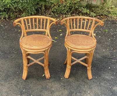 Vintage Pair Of Bamboo / Cane Chairs • £95