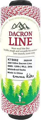 Emma Kites 120Lbs 1000Ft Braided Dacron Polyester String Spool Kite Line Mason L • $34.76