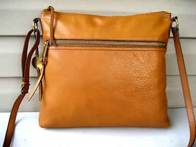 Margot Crossbody Shoulder Bag Cognac Leather • $27.90