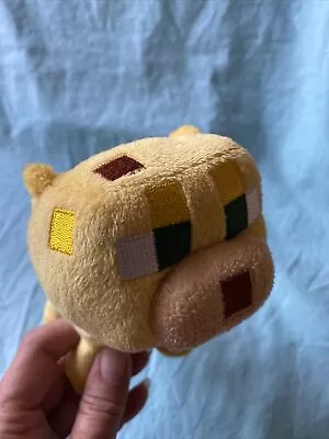 Mojang Minecraft Ocelot Plush Yellow Cat Block Lion Stuffed 8  2013 Used • $7