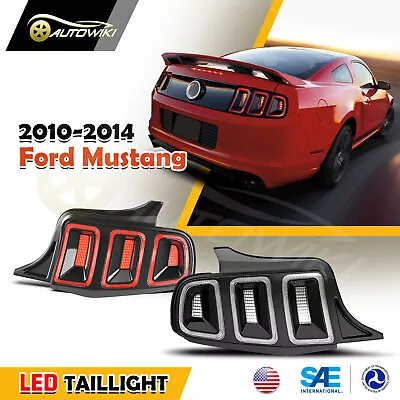 LED Tail Lights For 2010-2014 Ford Mustang Sequential Turn Signal Running Lamps  • $399.99