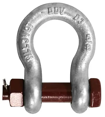 1  Safety Bolt Anchor Shackle WLL 8 1/2 Ton Nut & Cotter Pin Rigging Clevis Tow • $27.95