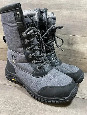 UGG Adirondack II Winter Snow Boots Womens Size 6 Gray Pure Lined Waterproof • $55.20