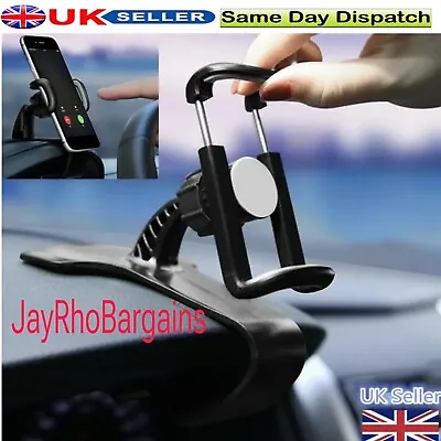 360° Universal Mobile Phone Holder Clip On Dashboard In Car Mount Stand Cradle • £5.99