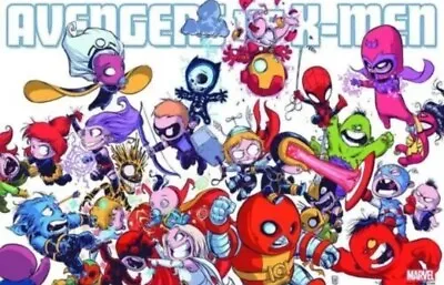 SKOTTIE YOUNG 2012  AVENGERS VS X-MEN POSTER 36x24  MARVEL UNUSED ROLLED IN TUBE • $14.99