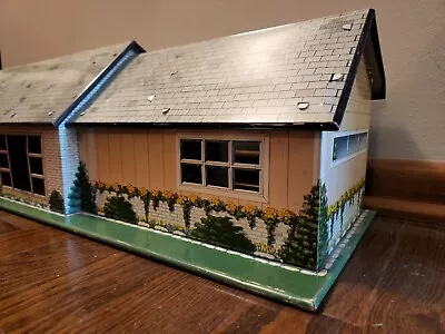 Marx Tin Toy Dollhouse Ranch Mid Century Modern 33  • $37.99