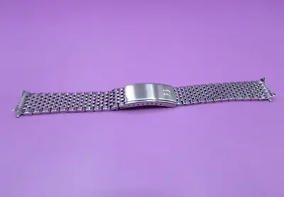Fit Vintage Omega Watch Cases  18mm Silver Curved Watch Bracelet * Free Shipping • $79.95