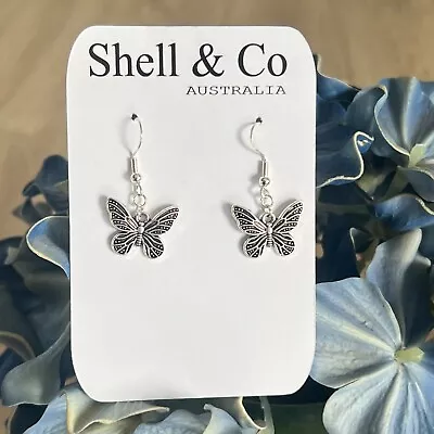 Beautiful Butterfly Wings Dangle Earrings Friendship Gift Idea • $10.95