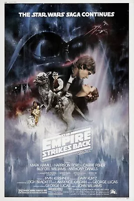 Art Print 1980 Promo Poster  Star Wars: Empire Strikes Back  80s Scifi Film Gift • $11.99