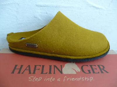 £59.26 • Buy Haflinger Slippers House Shoes Mules Shoes Yellow Felt New
