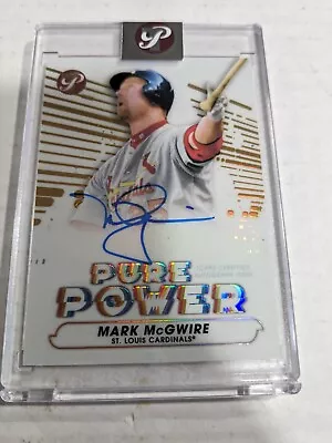 MARK McGWIRE 2022 TOPPS PRISTINE PURE POWER AUTOGRAPH GOLD #46/50- CARDINALS!! • $149.99