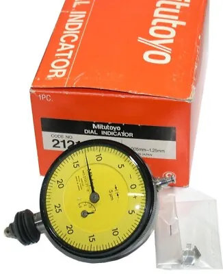 Mitutoyo Dial .005mm Metric Waterproof Indicator Revolution Counter 2121-71 NIB • $79