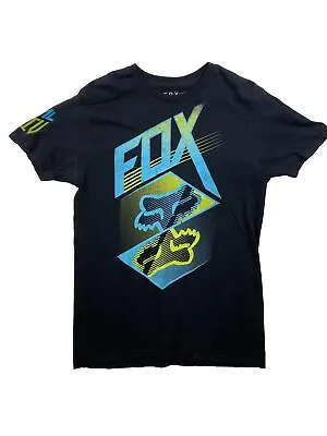 Fox Racing Double Sided Graphic T Shirt MENS M BLACK • $12.56