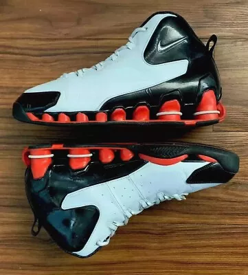 [vtg] Nike Shox Vc 3 Iii Vince Carter Patent Leather White/black/red Mens 11 • $600