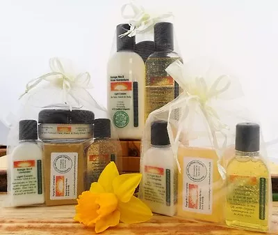 Natural Skin And Hair Care Gift Set - Handmade Organic Toiletries In Organza Bag • £11.95