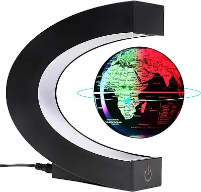 Magnetic Floating And Levitating Globes 3 World Map With Led LightsCool Stuff • £36.99