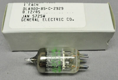 $7.90 • Buy Sleeve Of 5 GE JAN-5725W 6AS6 Vacuum Tubes Date Matched NOS , Vintage Radio Part