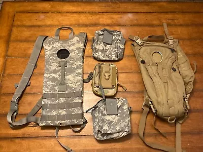 Lot Of US Army Molle II Hydration System Carrier &Pocket Medic • $25