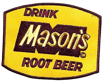 Mason's Root Beer Large Embroidered Soda Patch C1950's-60's Scarce VGC • $44.99