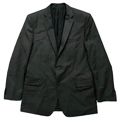 Versace Collection Blazer Jacket Mens US 40 EU 50 Sports Coat Wool Gray Striped • $89.95