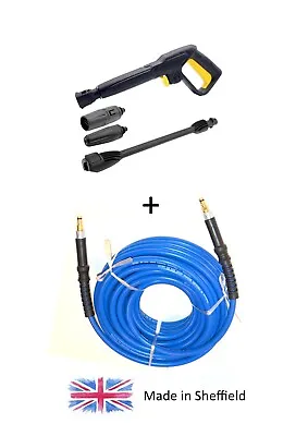 Pressure Washer Gun Lance & Hose Car Wash Jet Turbo Nozzle For Karcher K2- K7 • £39.99