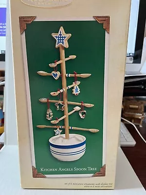 HALLMARK 2003 Keepsake Tabletop -  Kitchen Angels Spoon Tree W/6 Ornaments • $21