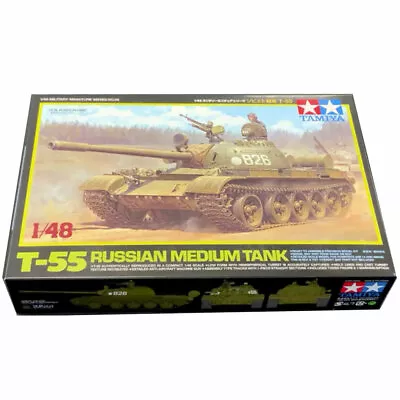 Tamiya 32598 Russian Medium Tank T55 1:48 Plastic Model Kit • £20.95