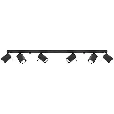 £122.05 • Buy Classic Plafond MERIDA 6L Steel White GU10 LED SOLLUX LIGHTING Dining Room NEW