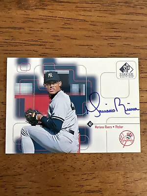 1999 Upper Deck SP Signature 42 Mariano Rivera Autograph Auto New York Yankees • $199.99