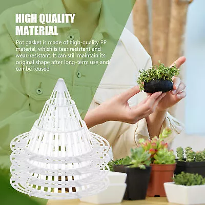 30 X Net Pot Cone Garden Net Cups Bonsai Pot Bottom Net Slotted Mesh 3 SIZE • $12.77