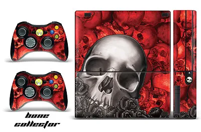 $8.95 • Buy Skin Decal Wrap For Xbox 360 E Gaming Console & Controller Sticker Design BONE R