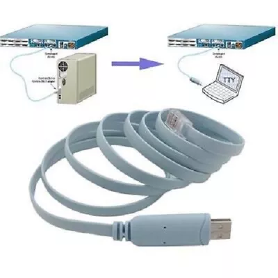 USB To RJ45 Console Adapter Cable For Cisco Routers FTDI • $12