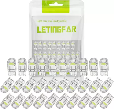 194 LED Light Bulb White 6000K Pack Of 30 168 2825 W5W T10 Wedge COB Bulbs Erro • $18.49